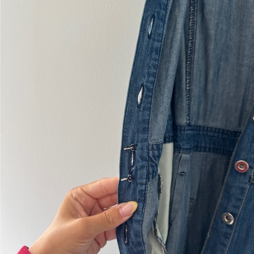 FREE PEOPLE Beau Denim Dress S - Picture 11 of 12